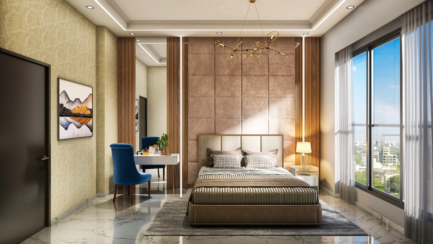 Living Room at Krishna Wing C